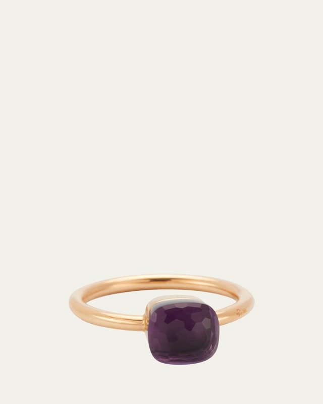 Nudo Petit 18k Gold Ring with Amethyst